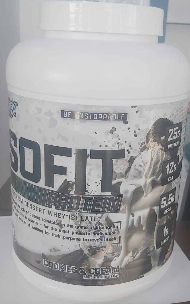 بروتين ايزو فيت نكهة كوكيز وكريمة 5 باوند 70 حصة 
